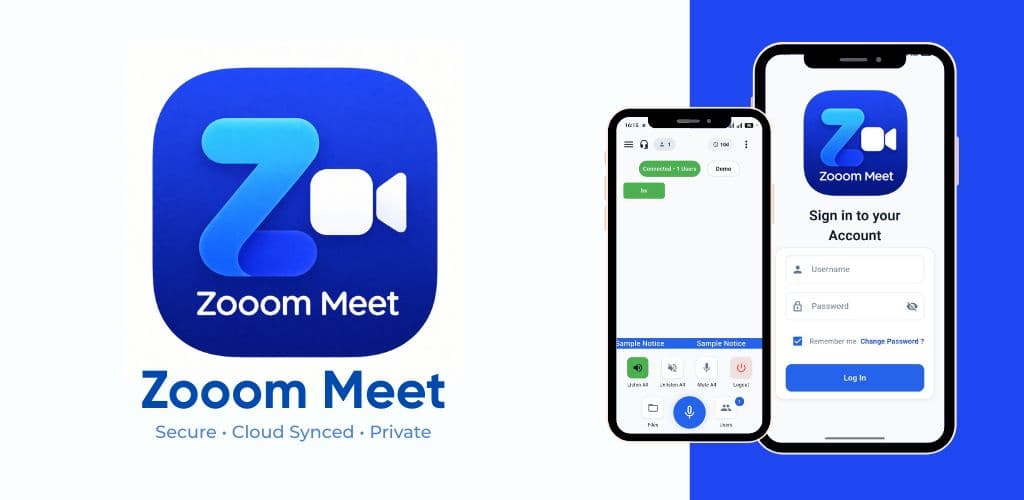 Zooom Meet App Interface Preview